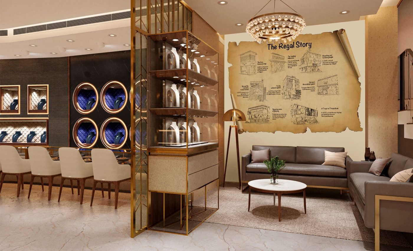REGAL JEWELLERS EDAPPAL STORY WALL